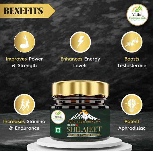 Pure Himalayan Shilajit Resin – 100% Natural & Authentic | Energy, Stamina & Detox Support